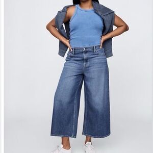 NWT Gap Women's Blue Wide-Leg Jeans